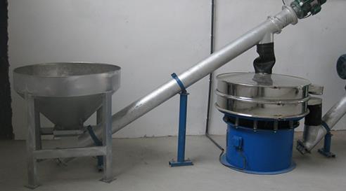 山東某淀粉廠家定制的配套振動篩篩分輸送系統(tǒng)，使用效果良好！